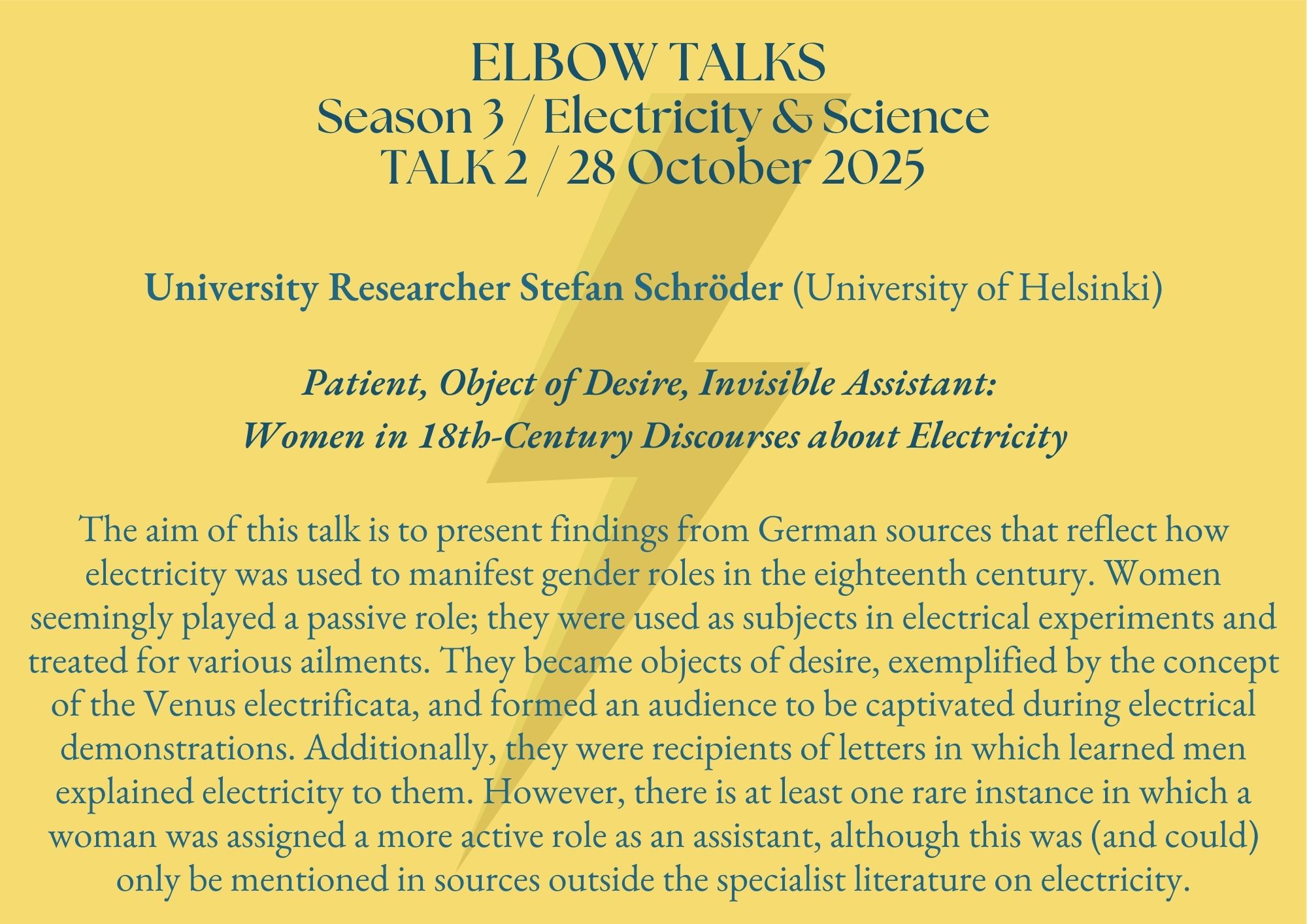 Scientification Season 3 – Electricity & Science – Elbow